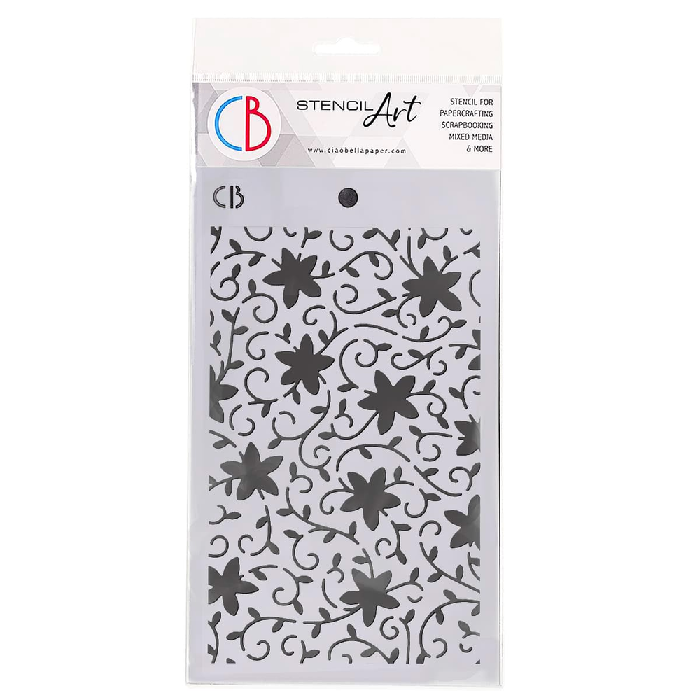 Ciao Bella Timeless Moments 5x8 Inch Texture Stencil Vintage Filigree Pattern (MS123) (DISCONTINUED) Ciao Bella Timeless Moments 5x8 Inch Texture Stencil Vintage Filigree Pattern (MS123) (DISCONTINUED)