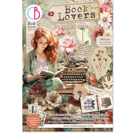 Ciao Bella Book Lovers A4 Junk Journal Ephemera Book (32pcs) (CBB005)