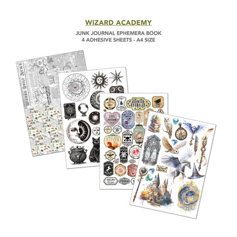 Ciao Bella Wizard Academy A4 Junk Journal Ephemera Book (32pcs) (CBB004) Ciao Bella Wizard Academy A4 Junk Journal Ephemera Book (32pcs) (CBB004)