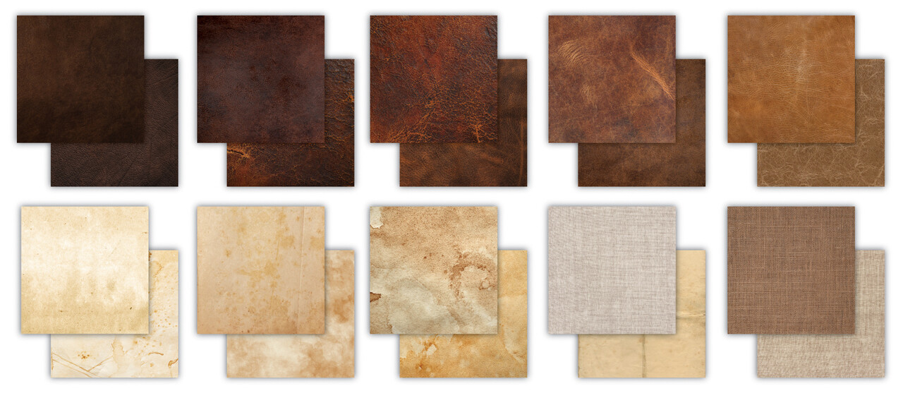 Craft Consortium Essential Craft Papers 12x12 Inch Paper Pad Leather Bound (CCEPAD035)