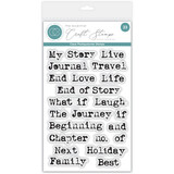 Craft Consortium Clear Stamps Journal Sentiments (CCESTMP002)