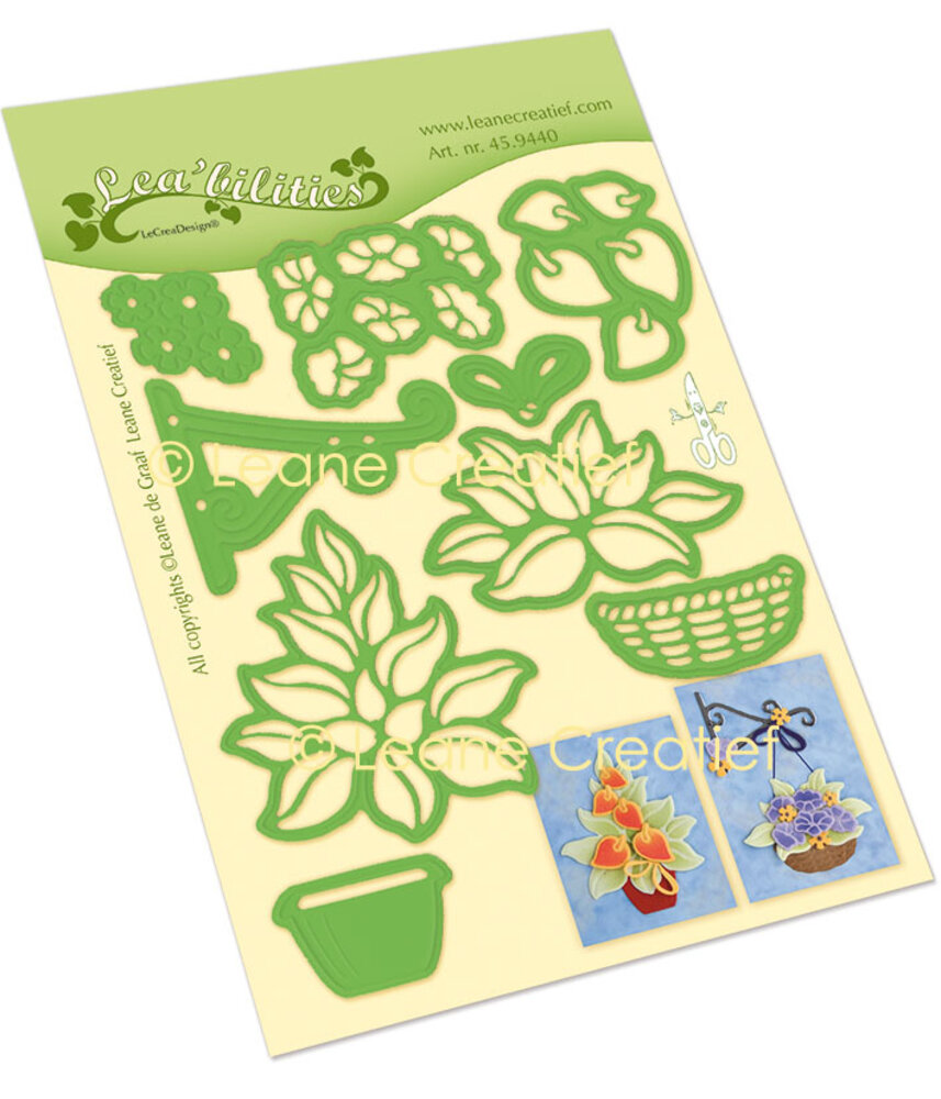 Leane Creatief Lea'bilitieCut And Embossing Die Flowers with Vase & Basket (45.9440) Leane Creatief Lea'bilitieCut And Embossing Die Flowers with Vase & Basket (45.9440)