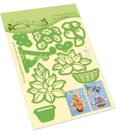 Leane Creatief Lea'bilitieCut And Embossing Die Flowers with Vase & Basket (45.9440) Leane Creatief Lea'bilitieCut And Embossing Die Flowers with Vase & Basket (45.9440)
