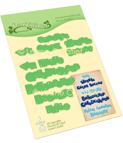 Leane Creatief Lea'bilitie Cutting Die Dutch Text (45.9471) (DISCONTINUED) Leane Creatief Lea'bilitie Cutting Die Dutch Text (45.9471) (DISCONTINUED)