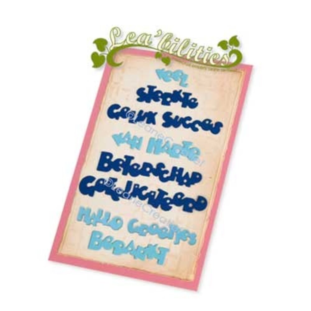 Leane Creatief Lea'bilitie Cutting Die Dutch Text (45.9471) (DISCONTINUED) Leane Creatief Lea'bilitie Cutting Die Dutch Text (45.9471) (DISCONTINUED)