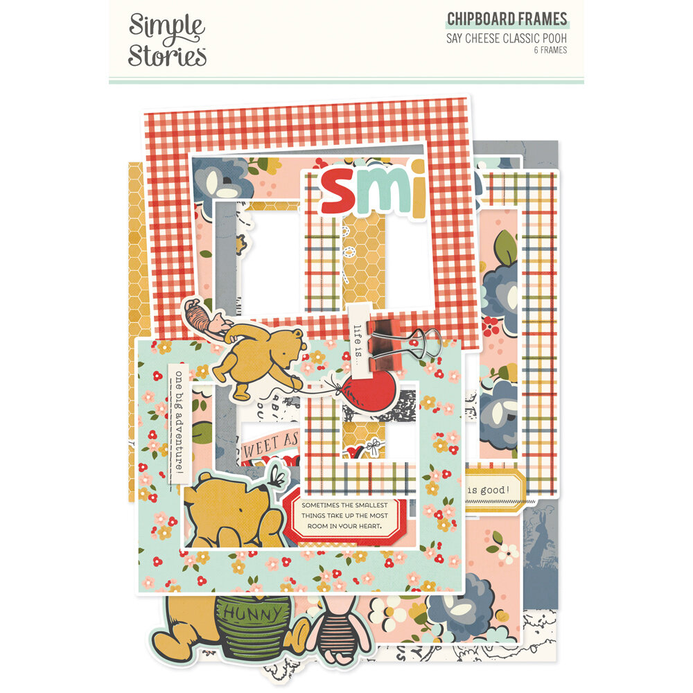 Simple Stories Say Cheese Classic Pooh Chipboard Frames (23927)
