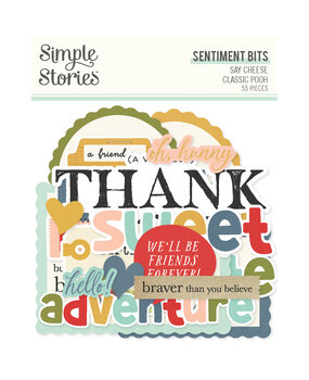 Simple Stories Say Cheese Classic Pooh Sentiment Bits & Pieces (23924)