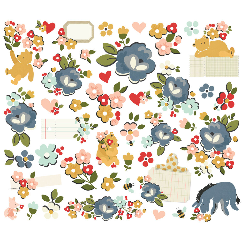Simple Stories Say Cheese Classic Pooh Floral Bits & Pieces (23923)