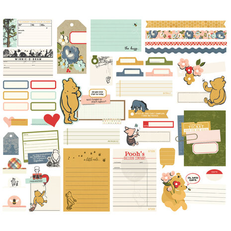 Simple Stories Say Cheese Classic Pooh Journal Bits & Pieces (23922)