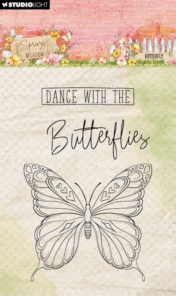 Studio Light Spring Meadow Clear Stamp Butterfly (SL-SM-STAMP774) (DISCONTINUED)