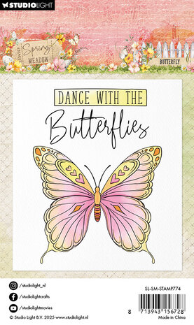 Studio Light Spring Meadow Clear Stamp Butterfly (SL-SM-STAMP774) (DISCONTINUED)