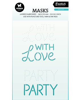 Studio Light With Love Essentials Mask Layered Embroidery (SL-ES-MASK347) (DISCONTINUED)