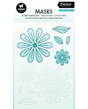 Studio Light Large Daisy Essentials Mask Layered Embroidery (SL-ES-MASK344) (DISCONTINUED)