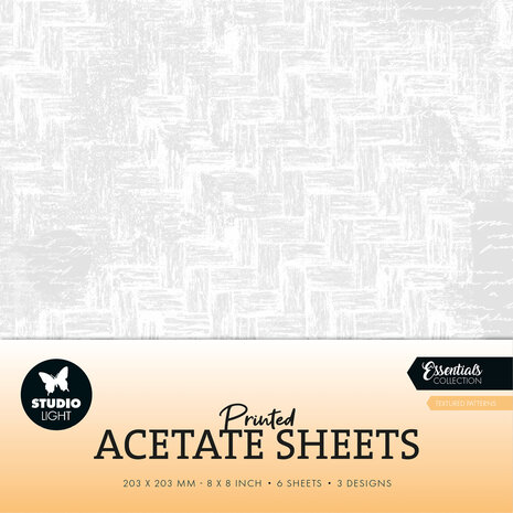 Studio Light Textured Patterns 8x8 Inch Printed Acetate Sheets (SL-ES-ACS11) (DISCONTINUED) Studio Light Textured Patterns 8x8 Inch Printed Acetate Sheets (SL-ES-ACS11) (DISCONTINUED)