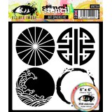 Visible Image Art Spheres #2 6x6 Inch Stencil (VIS-AS2-03)