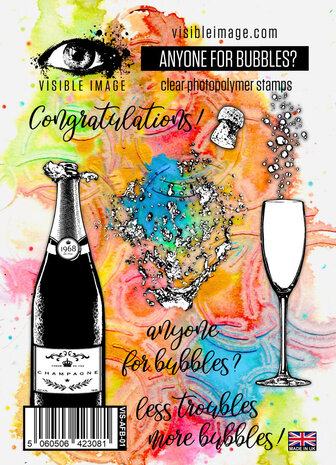 Visible Image Anyone For Bubbles A6 Stamp Set (VIS-AFB-01) Visible Image Anyone For Bubbles A6 Stamp Set (VIS-AFB-01)