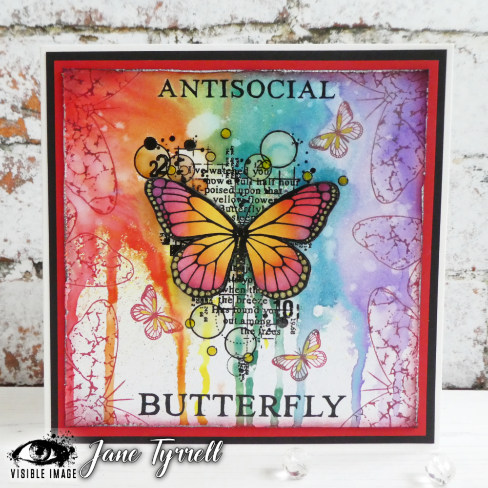 Visible Image Antisocial Butterfly A6 Stamp Set (VIS-ANB-01) Visible Image Antisocial Butterfly A6 Stamp Set (VIS-ANB-01)