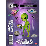 Visible Image Alien Invader A6 Stamp Set (VIS-AIN-01)
