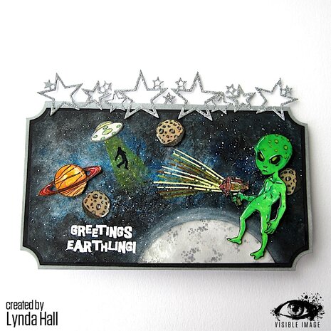 Visible Image Alien Invader A6 Stamp Set (VIS-AIN-01) Visible Image Alien Invader A6 Stamp Set (VIS-AIN-01)