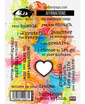 Visible Image Affirmations A6 Stamp Set (VIS-AFF-01)