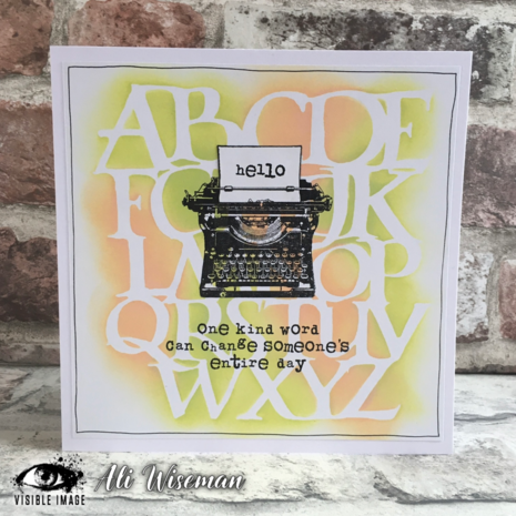 Visible Image A to Z 6x6 Inch Stencil (VIS-ATZ-03)