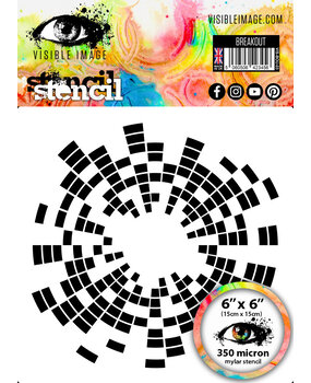 Visible Image Breakout 6x6 Inch Stencil (VIS-BOU-03)