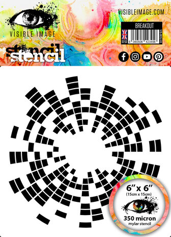 Visible Image Breakout 6x6 Inch Stencil (VIS-BOU-03)