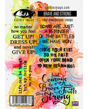 Visible Image Brave and Strong A6 Stamp Set (VIS-BAS-01)