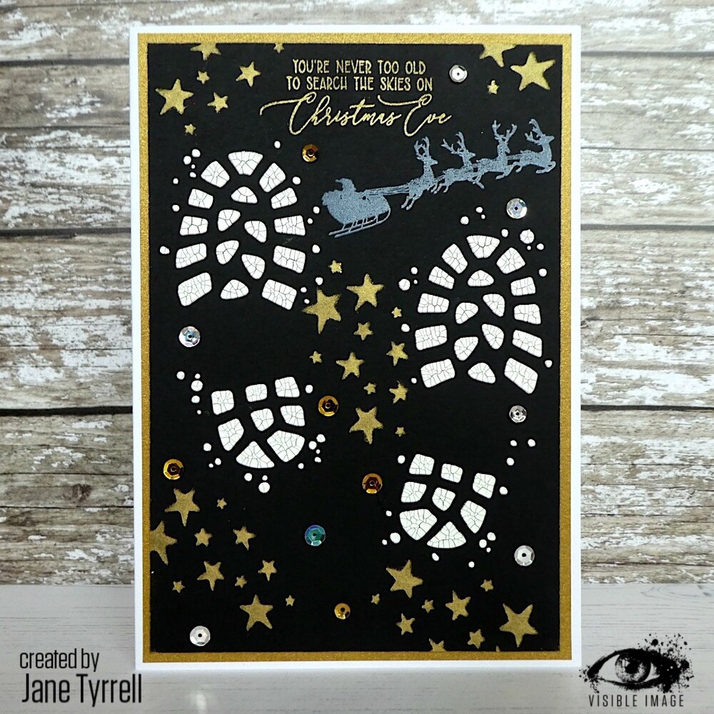 Visible Image Boot Prints 6x6 Inch Stencil (VIS-BPS-03) Visible Image Boot Prints 6x6 Inch Stencil (VIS-BPS-03)