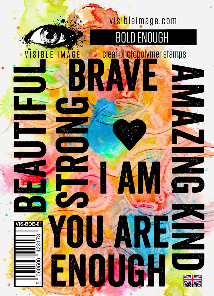 Visible Image Bold Enough A6 Stamp Set (VIS-BOE-01) Visible Image Bold Enough A6 Stamp Set (VIS-BOE-01)