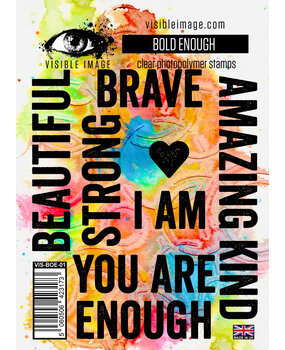 Visible Image Bold Enough A6 Stamp Set (VIS-BOE-01) Visible Image Bold Enough A6 Stamp Set (VIS-BOE-01)