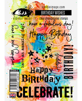 Visible Image Birthday Wishes A6 Stamp Set (VIS-BIW-01)