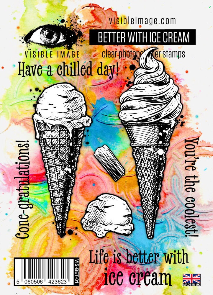 Visible Image Better With Ice Cream A6 Stamp Set (VIS-BET-01)