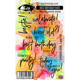Visible Image Best Birthday Ever A6 Stamp Set (VIS-BEB-01)
