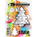Visible Image Christmas Tree Grunge A6 Stamp Set (VIS-CHT-01)