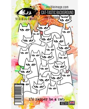 Visible Image Cat-tastic Background A6 Stamp Set (VIS-CTS-01)