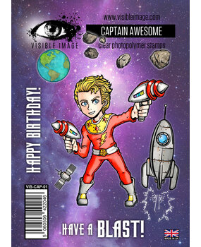 Visible Image Captain Awesome A6 Stamp Set (VIS-CAP-01)