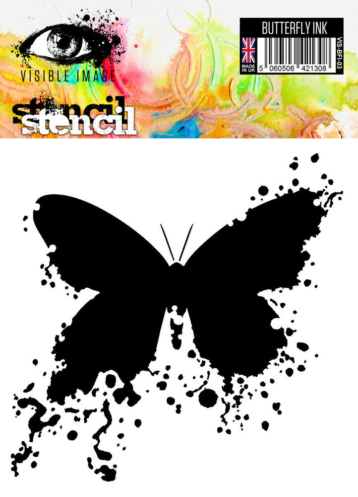 Visible Image Butterfly Ink 6x6 Inch Stencil (VIS-BFI-03) Visible Image Butterfly Ink 6x6 Inch Stencil (VIS-BFI-03)