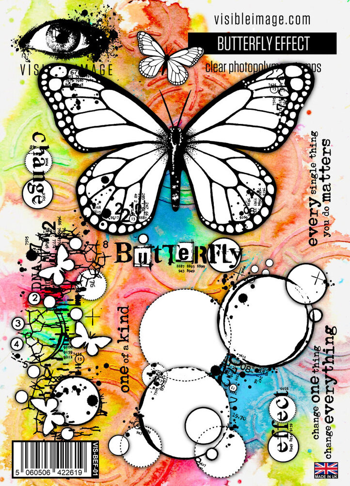 Visible Image Butterfly Effect A5 Stamp Set (VIS-BEF-01)