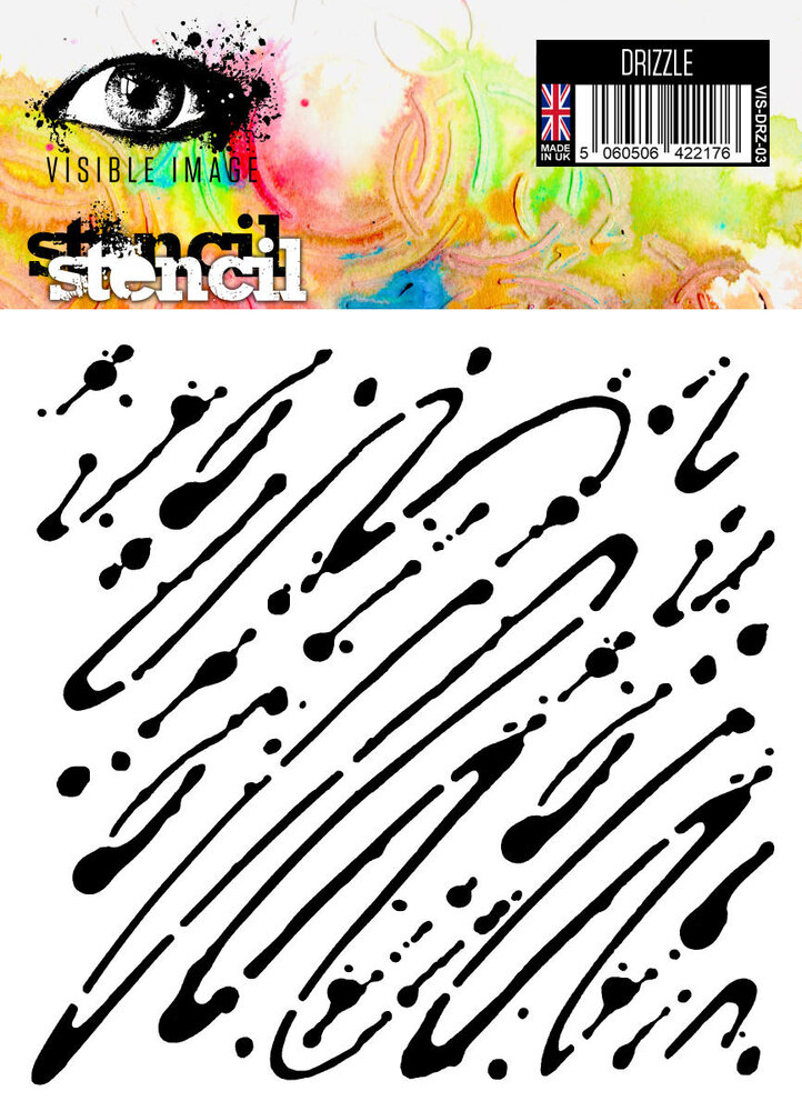 Visible Image Drizzle 6x6 Inch Stencil (VIS-DRZ-03) Visible Image Drizzle 6x6 Inch Stencil (VIS-DRZ-03)