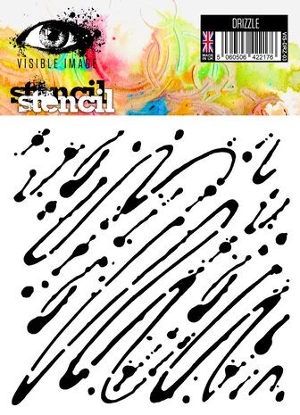 Visible Image Drizzle 6x6 Inch Stencil (VIS-DRZ-03) Visible Image Drizzle 6x6 Inch Stencil (VIS-DRZ-03)