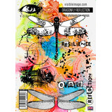 Visible Image Dragonfly Reflection A5 Stamp Set (VIS-DRF-01)
