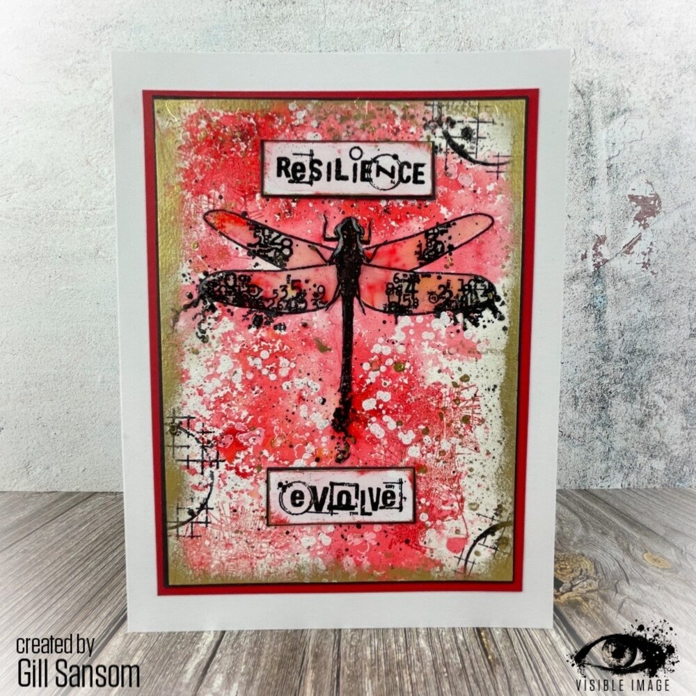 Visible Image Dragonfly Reflection A5 Stamp Set (VIS-DRF-01) Visible Image Dragonfly Reflection A5 Stamp Set (VIS-DRF-01)