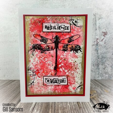 Visible Image Dragonfly Reflection A5 Stamp Set (VIS-DRF-01) Visible Image Dragonfly Reflection A5 Stamp Set (VIS-DRF-01)