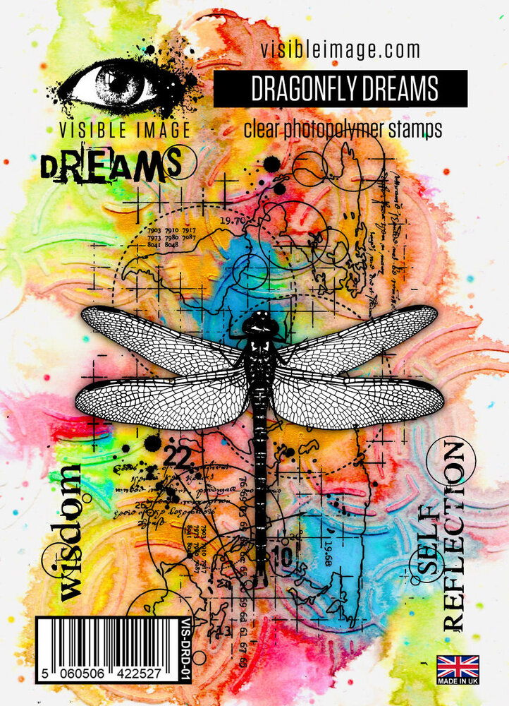 Visible Image Dragonfly Dreams A6 Stamp Set (VIS-DRD-01) Visible Image Dragonfly Dreams A6 Stamp Set (VIS-DRD-01)