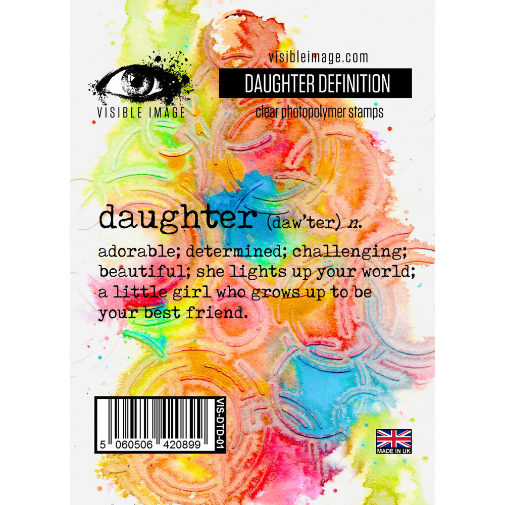 Daughter Definition A7 Stamp (VIS-DTD-01) - Craftlines B.V.