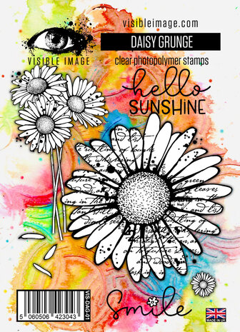 Visible Image Daisy Grunge A6 Stamp Set (VIS-DAG-01) Visible Image Daisy Grunge A6 Stamp Set (VIS-DAG-01)