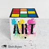 Visible Image Cubic 4x4 Inch Stencil (VIS-CU4-03) Visible Image Cubic 4x4 Inch Stencil (VIS-CU4-03)