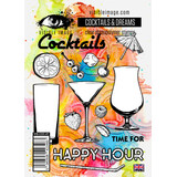 Visible Image Cocktails & Dreams A6 Stamp Set (VIS-COC-01)