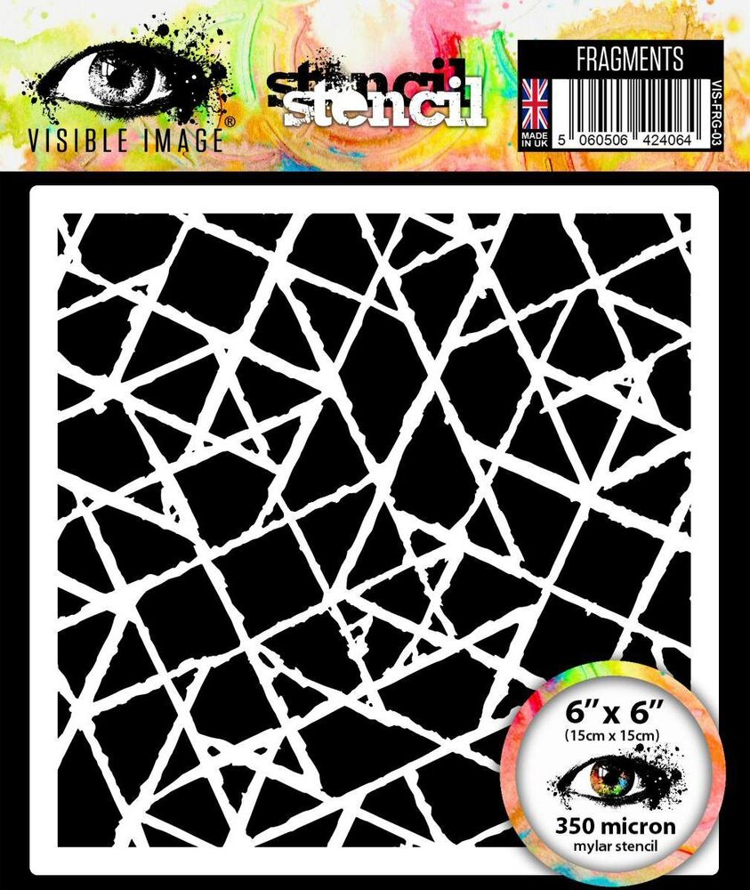 Visible Image Fragments 6x6 Inch Stencil (VIS-FRG-03)